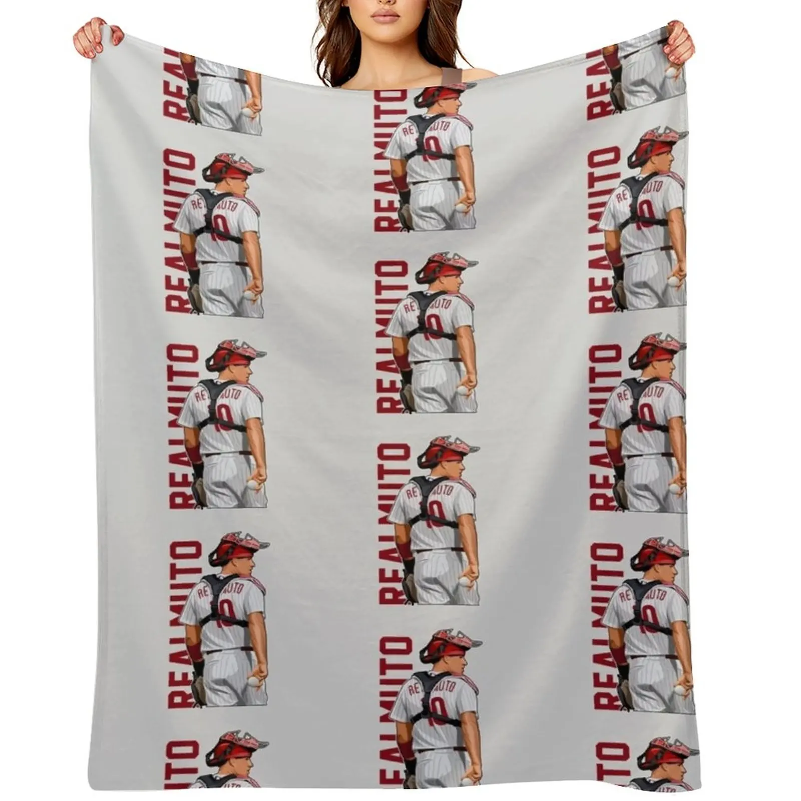 

JT Realmuto 10 Throw Blanket Luxury Throw decorative Plaid on the sofa Soft Plaid Blankets