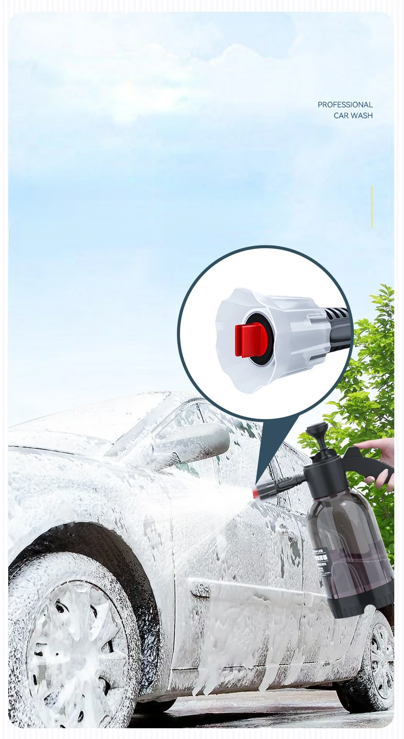 2L Mehrzweck-Handwaschschaumsprüher, automatisches Reinigungswerkzeug für Autos, Motorräder, Fahrräder – Detail 7