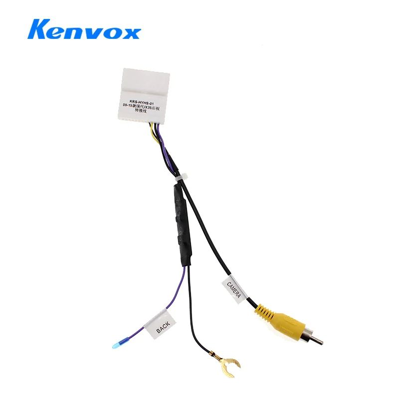 Car Parking Rear Camera Video Plug Converter RCA Cable For Hyundai IX35 Tucson 2009-2015  Parking Reverse Wire Adapter