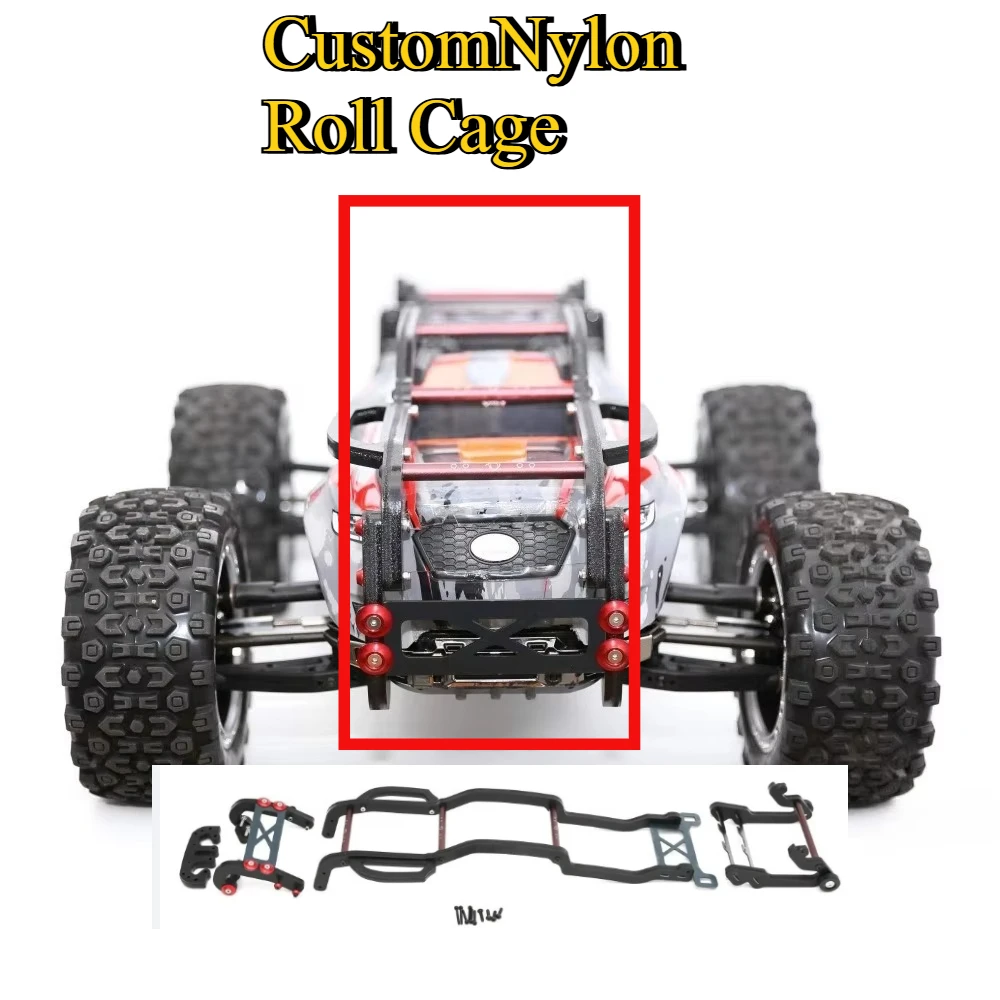 RC Lightweight Nylon Roll Cage Upgrade for 1/8 FS Racing HuBen 6S Body Shell Version custom size Replacement Parts