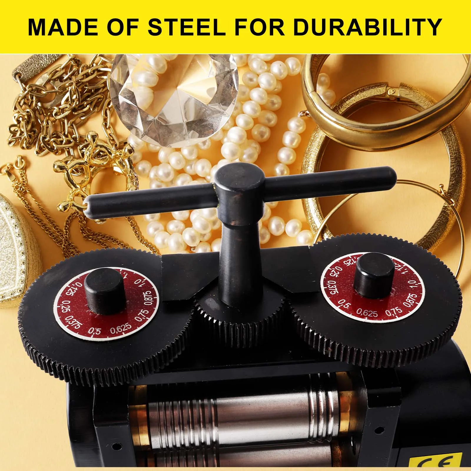 Jewelry Rolling Mill Machine Roller Manual Combination Jewelry Press Tabletting Tool Jewelry DIY Tool - For Metal Sheet Wire Rol