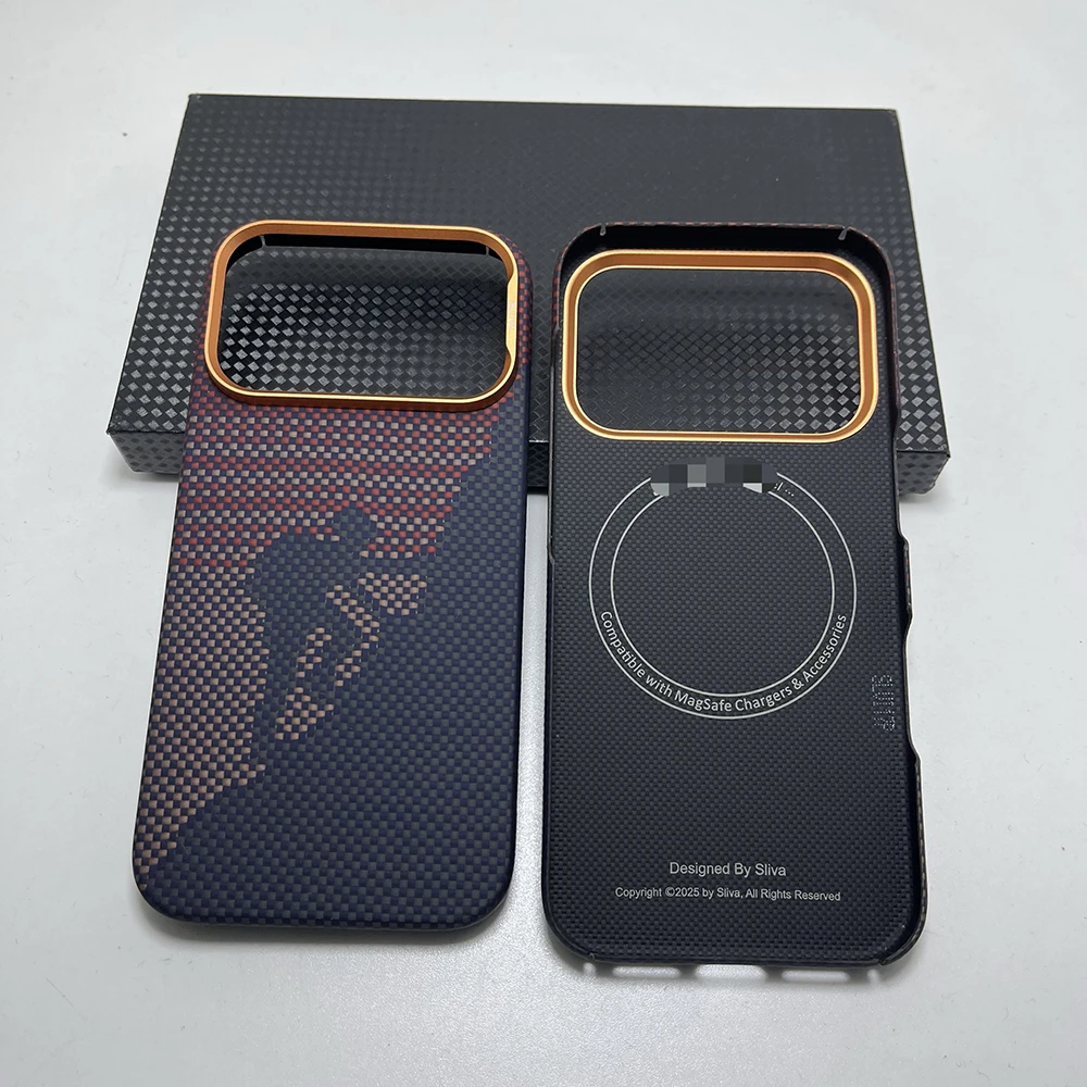 

Действительно чехол из углеродного волокна для Iphone 17 Pro Max, чехол Magsafe, магнитный, ультратонкий, легкий, для Iphone 17 Pro, арамидный чехол