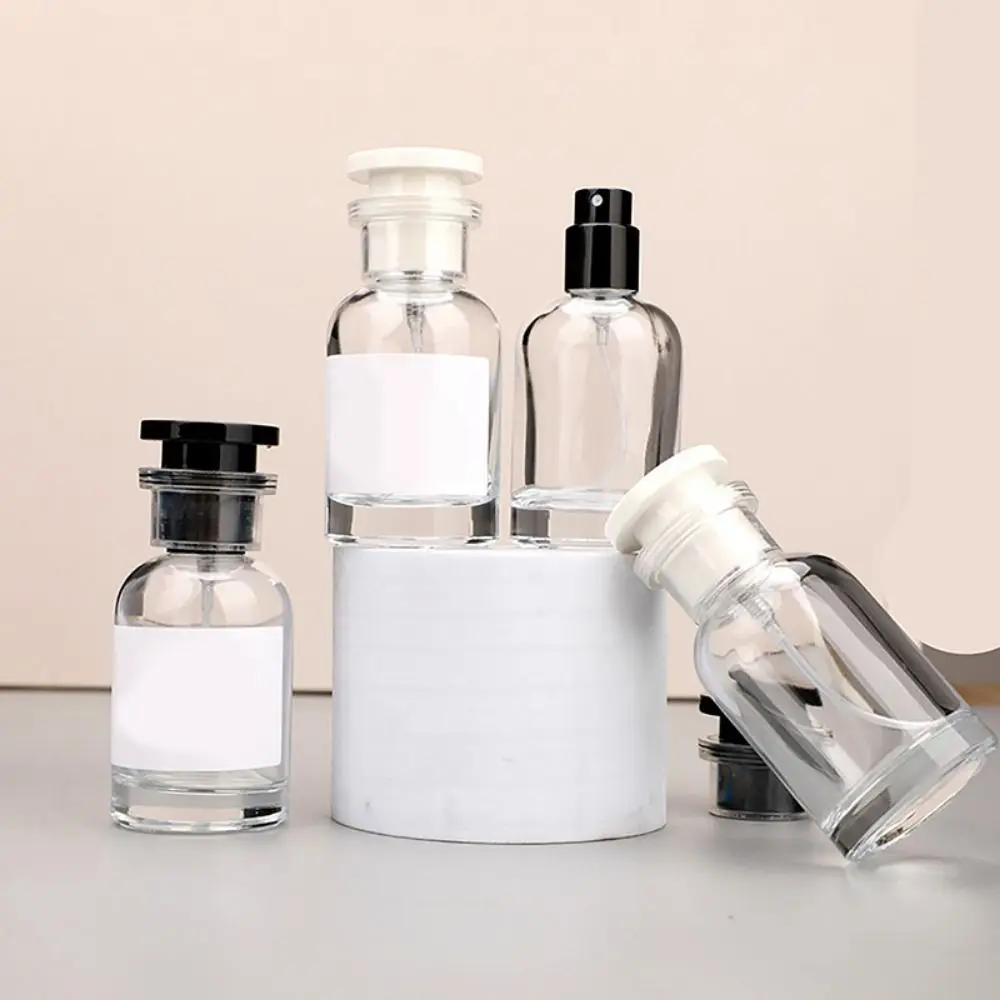 

30/50ml Portable Perfume Refill Bottle Glass Spray Bottle Clear Travel Fine Mist Bottle Empty Containers Sample Bottle Splitter