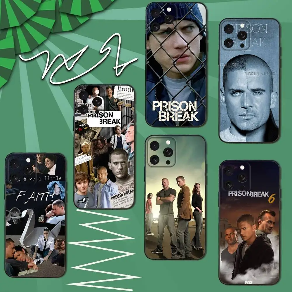 

M-MovieS Prison B-Brea Phone Case For iPhone 16e,16,15,14,13,12,11,Pro,X,XS,Max,XR,Plus,Mini Soft Black Cover