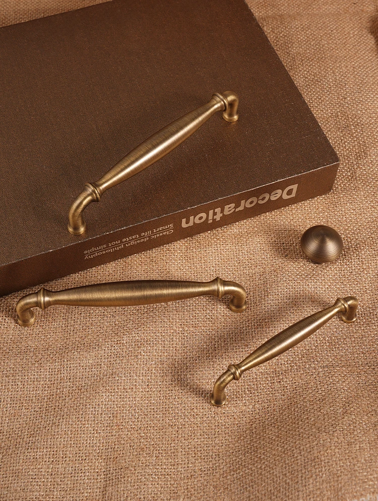 Dooroom Möbelgriff aus massivem Messing, Griffstil für Kleiderschrank, Schminktisch, Schublade, Küchenbeschläge, Großhandel verfügbar – Detail 4