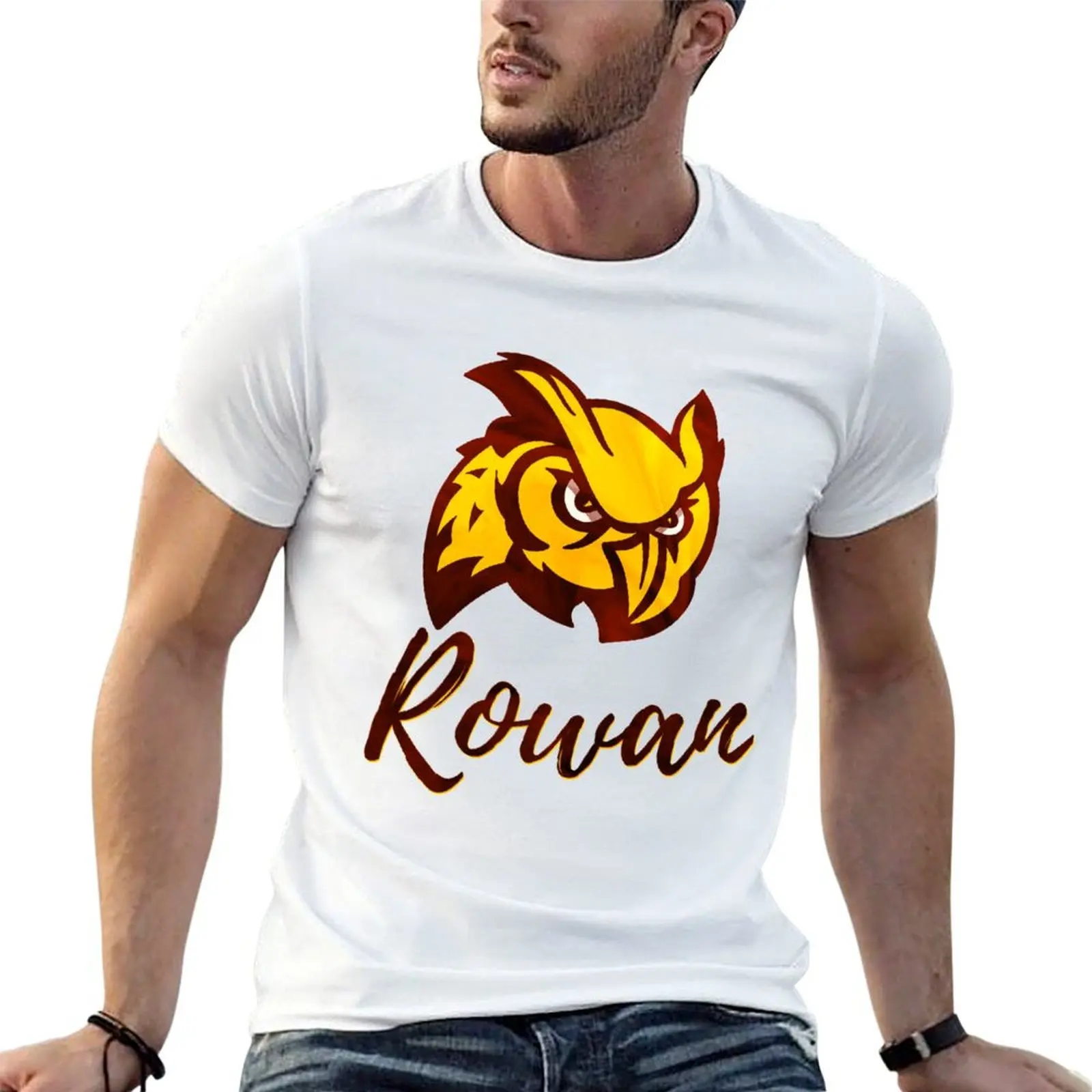 Rowan University (2) T-Shirt quick-drying tshirts personalised Men's t-shirt