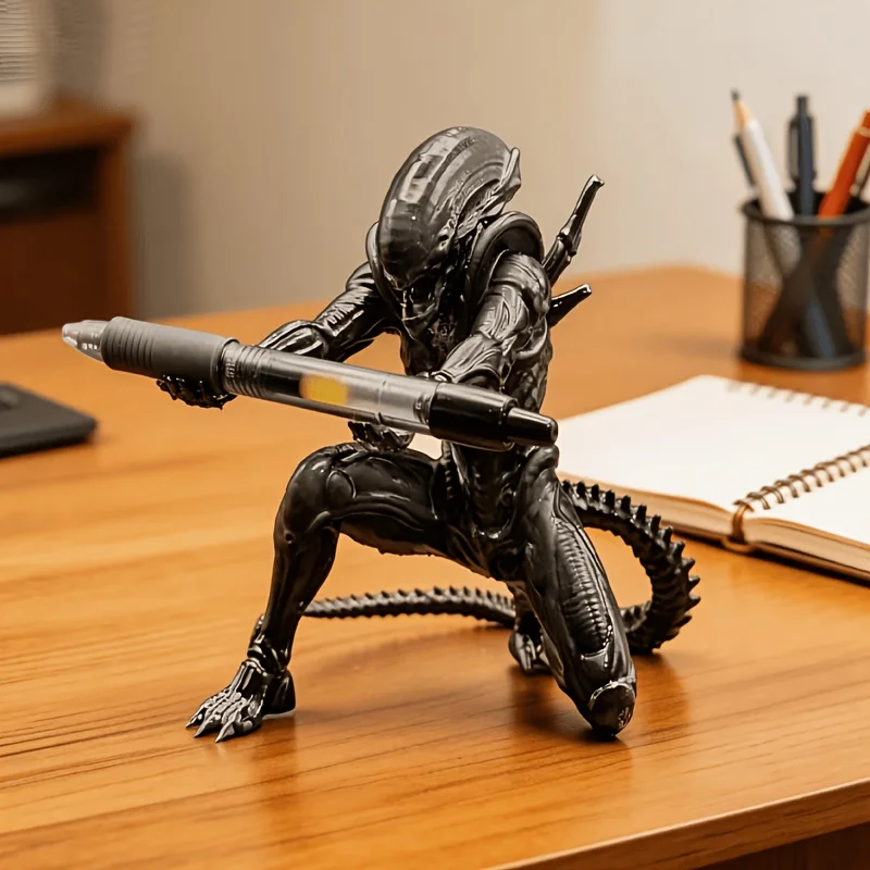 1-Piece Unique Shaped Pen Holder, 3D Printed Gothic-Style Creature Desktop Pen Holder for Pencils and Ballpoint Pens, Unique Office Supplies, Holiday Gift, Cool Decoration