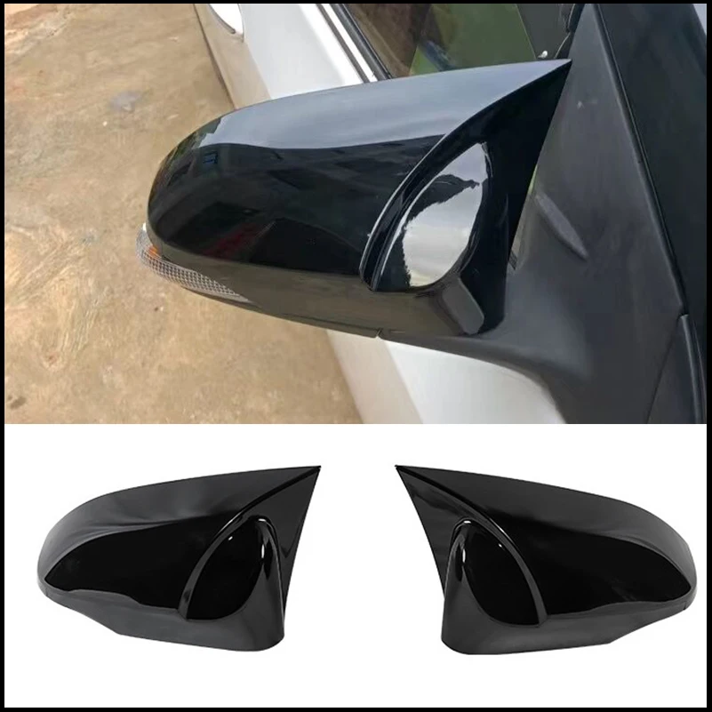 

Car Accessories For Toyota Corolla 2014~2017 Rearview Mirror Cover Cap Housing Sticker Trim With Horn Auto Parts Styling