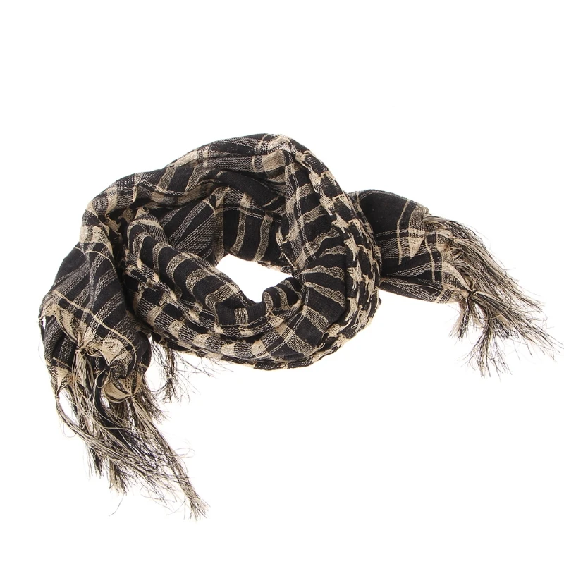 Upgrade Shemagh Arab Desert Keffiyeh Thickened Scarf Wrap Military Scarf