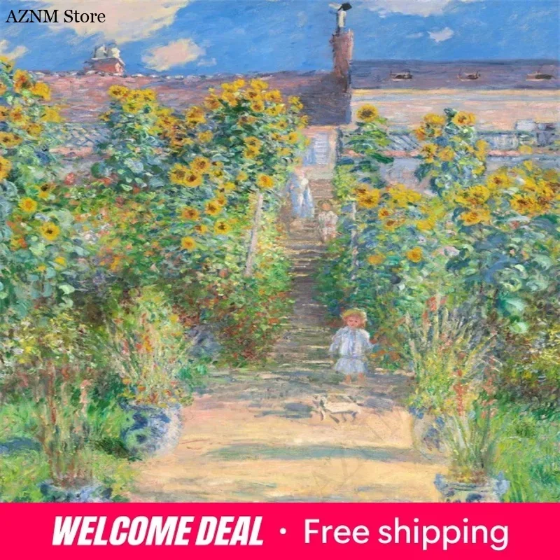 Claude Monet Classic Art Collection Paintings Canvas Poster and Prints Wall Art Pictures for Hall Living Room Home Decor Mura
