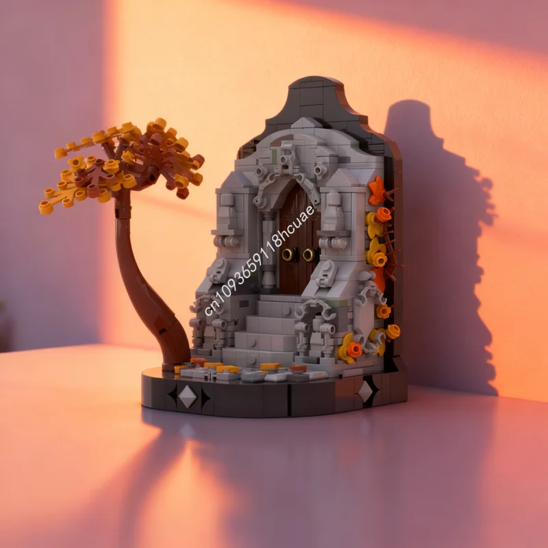 

630pcs MOC Gothic Bookend Castleed Model Building Blocks Construction DIY Toy Creative Christmas Gifts Idea Education Brick Kids