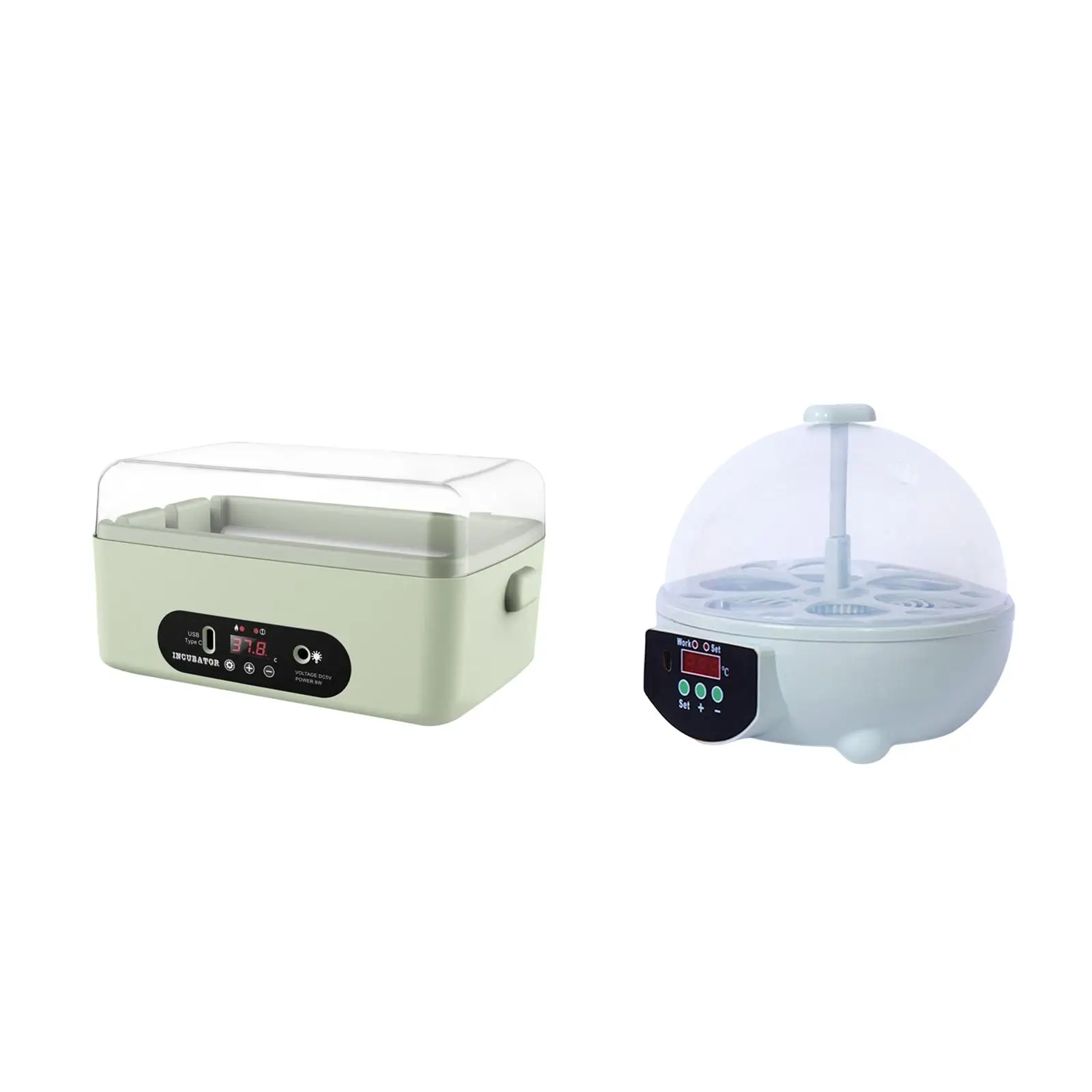 

Egg Incubator Manual Egg with Light 6 Eggs Chicken Hatcher for Quail