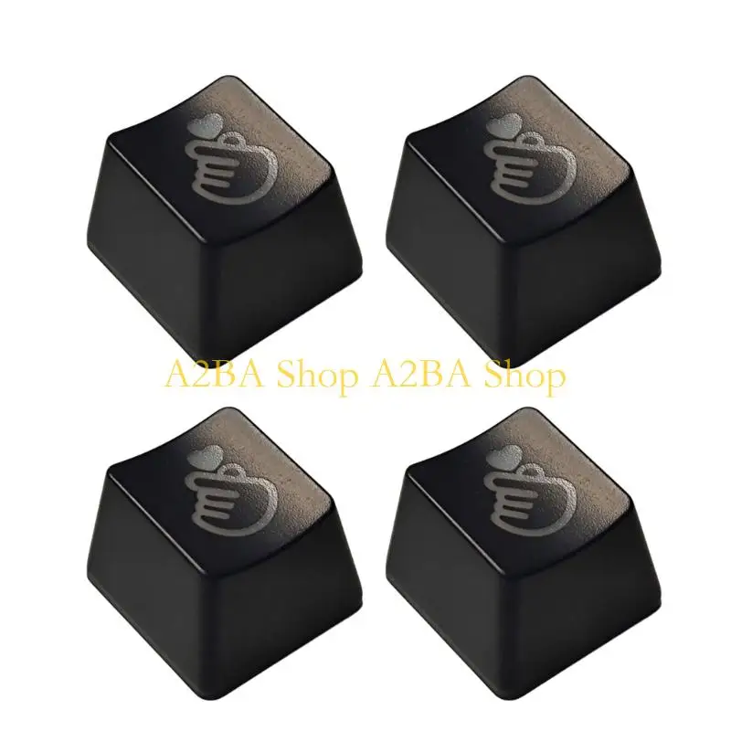 A2BA Romantics Heart Design Transparents Keycaps ABS Plastic Mechanical Keyboard