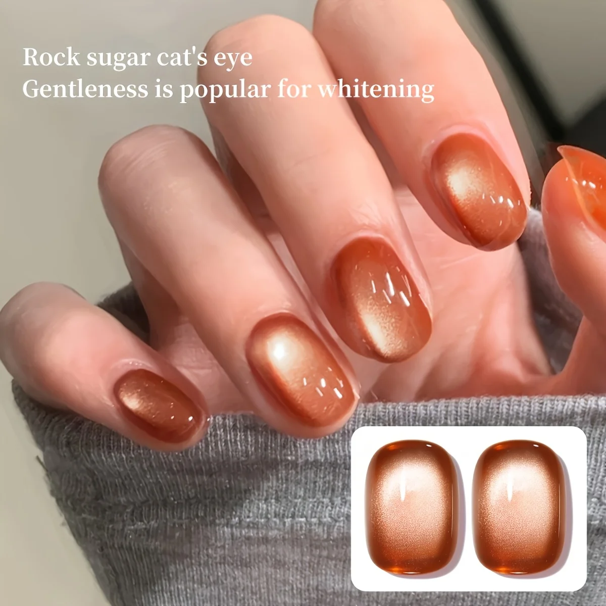 Juego de esmalte de uñas de Gel magnético profesional, polvo magnético de alta densidad con efecto blanqueador lujoso para manicura de salón, 1 ud.