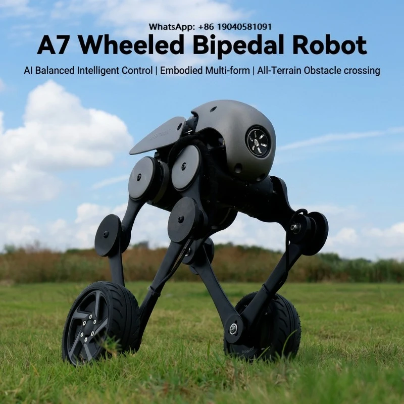Wheeled Bipedal Robot A7 with Dynamic Balance Control, Intelligent Mobility Platform for Research, Robotics Applications