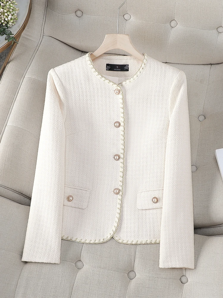 

Fashion Blue Apricot Women Blazer Ladies Long Sleeve O-Neck Casual Female Winter Jacket Coat