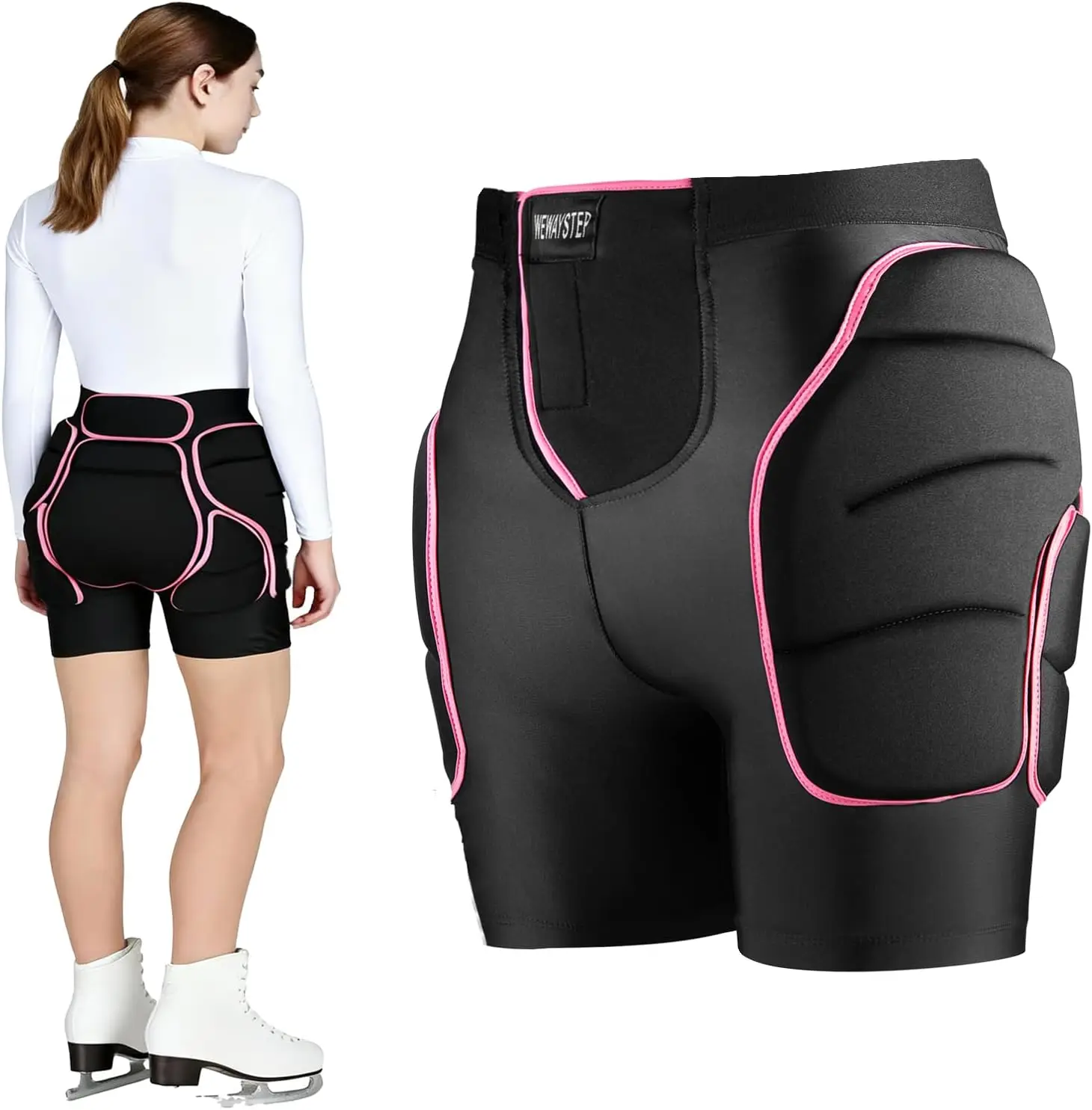 

Защитные 3D-шорты из ЭВА с подушечками для бедер и ягодиц, амортизирующая защита от ударов для катания на лыжах, коньках, сноуборде, защита копчика