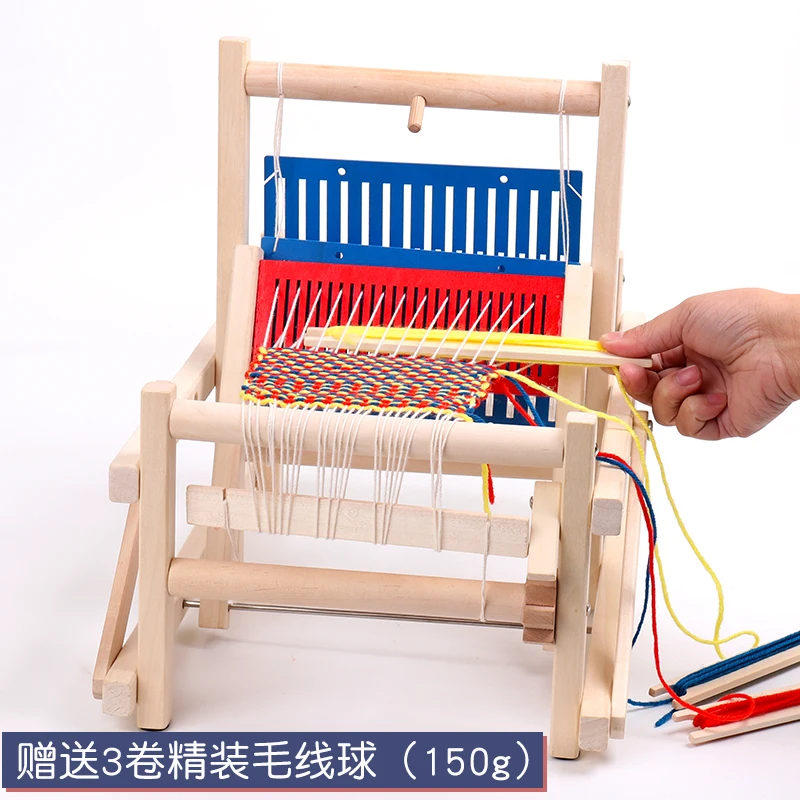 Children's Weaving Machine Spinning Weaving Machine Handmade Diy Production Kindergarten Corner Material Girls' Educational Toys