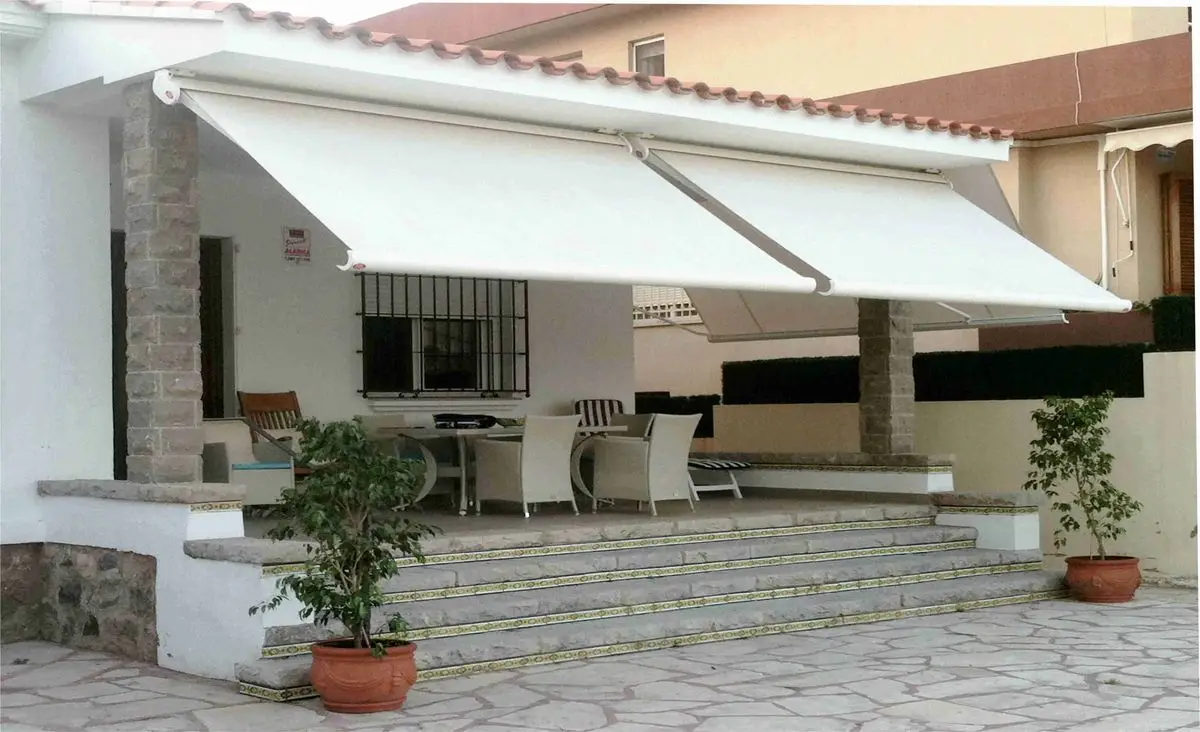 

Folding Awning Patio Telescopic Arms Foldable Awning Canopy Motorized 6M 4M Full Cassette Electric Outdoor Retractable Awnings