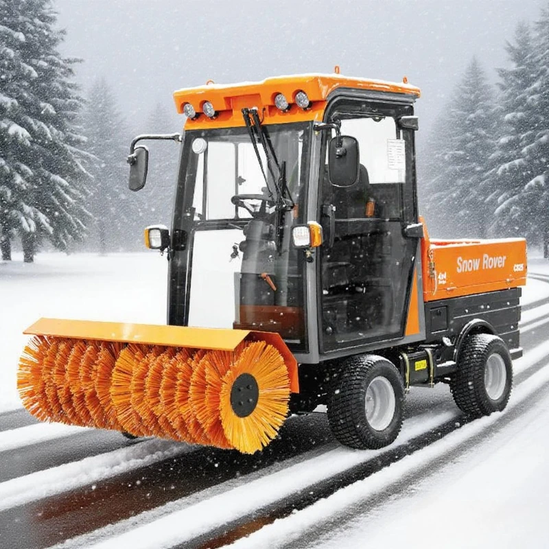 

Factory Price Four Wheel Driving Snow Blower Machine Tractor High Efficient Snow Sweeper For Fast Snow