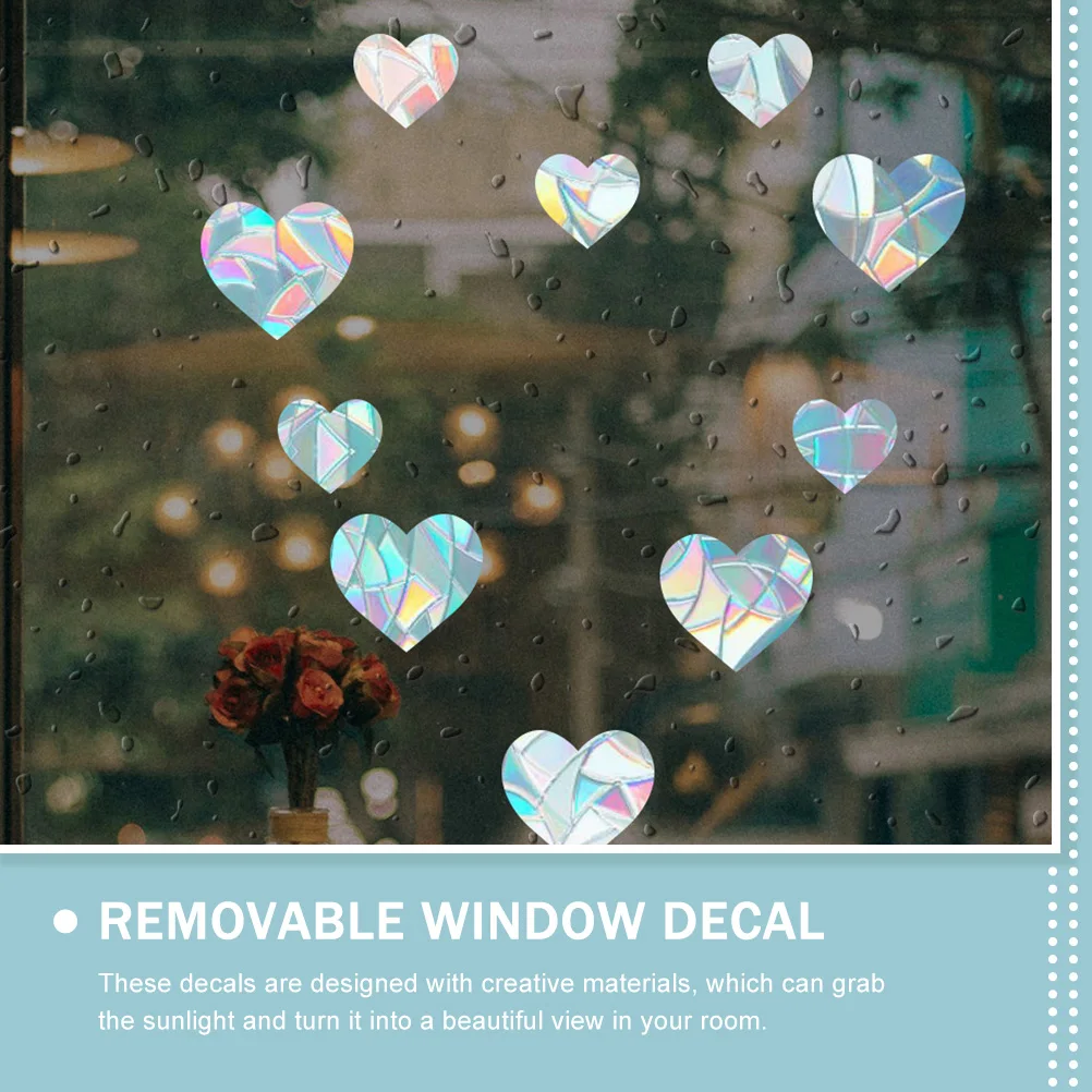 10pcs Anti Bird Strike Glass Stickers Decals Window Cling Non Adhesive Static Cling Sticker Pet Removable Decorative