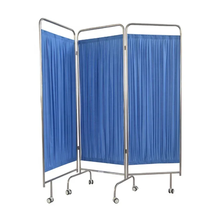 FJD-013 Factory Direct 3 Folding Divder Screen, Medical Privacy Screen For Clinic