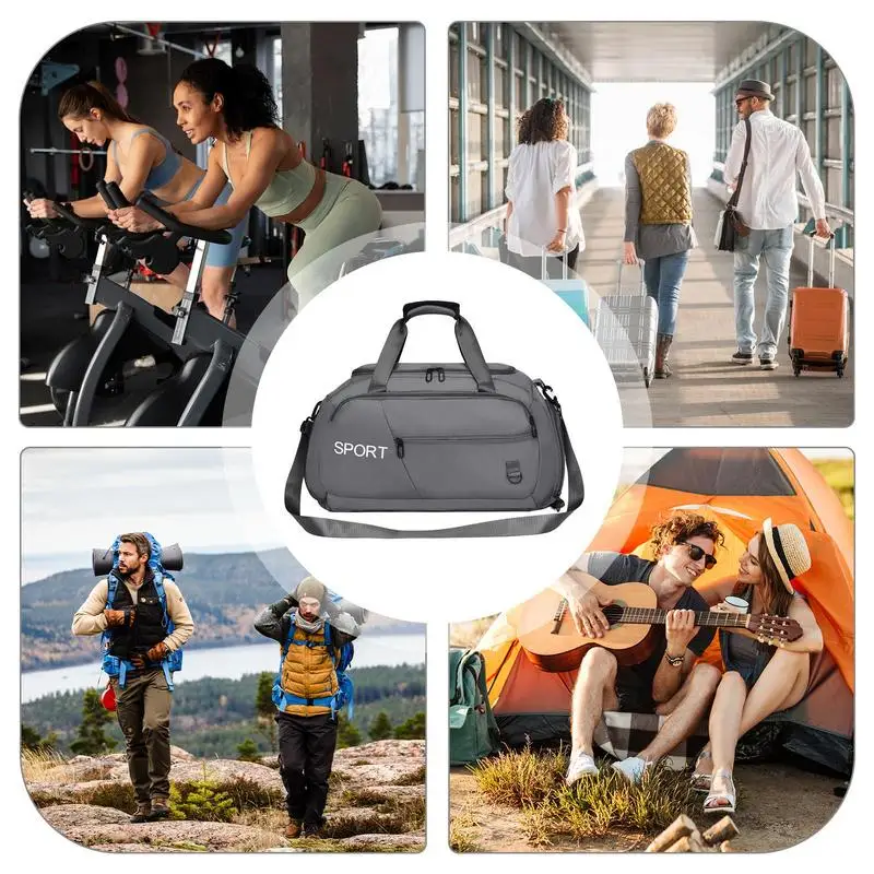 Sports Gym Bag Leisure Sports Handbags Sports Duffle Bag Gym Duffle Bag For Men Large-Capacity Multiple Pockets For Outdoor