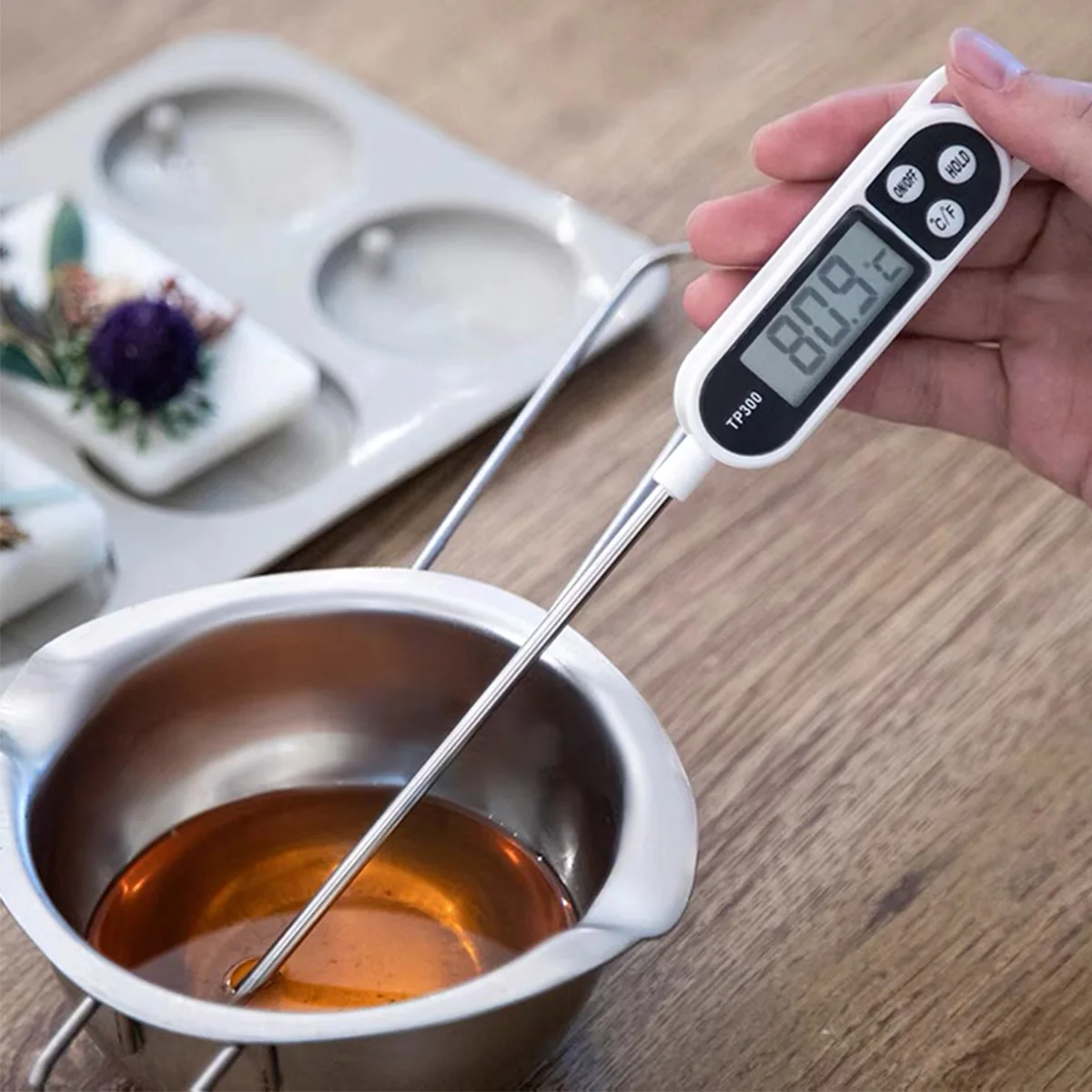 New Digital Precision Food Thermometer with LCD Display Professional Kitchen Thermometer Portable Meat Probe Cooking Thermometer