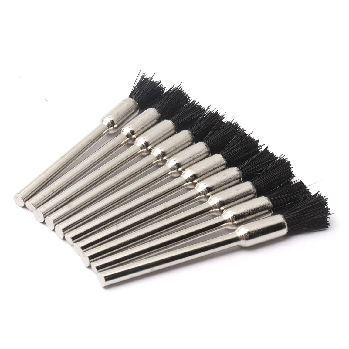 50pcs Nylon Polishing Brush Set 3mm Shank Polishing Buffing Wheel Cup Type Brush Abrasive Tool Dremel Accessories