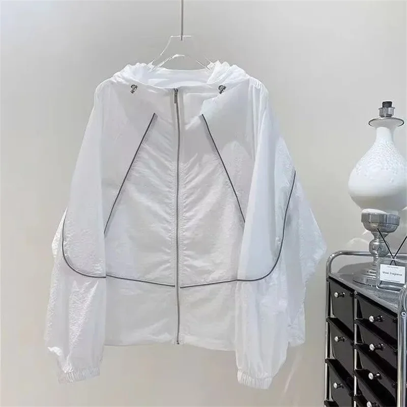Summer New Men's And Women's Zipper Solid Color Sunscreen Outdoor Travel Fishing Mountaineering Cycling