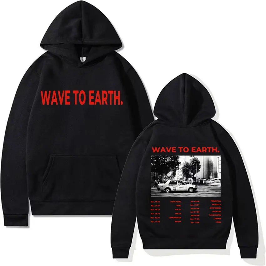 

Kpop Band Wave To Earth Tour 2024 Hoodie Men Women's Hip Hop Gothic Vintage Sweatshirts Fashion Casual Fleece Hoodies Streetwear