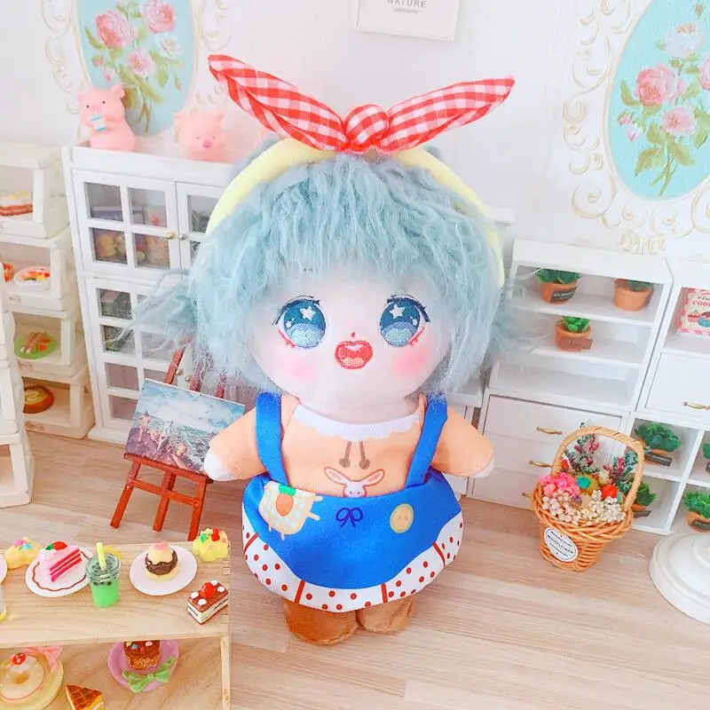 1 Set 20cm Doll Clothes Outfit Doll's Clothes Headband+T-shirt+dress+Shoes Dolls Accessories Generation Doll Clothes Gift Toys