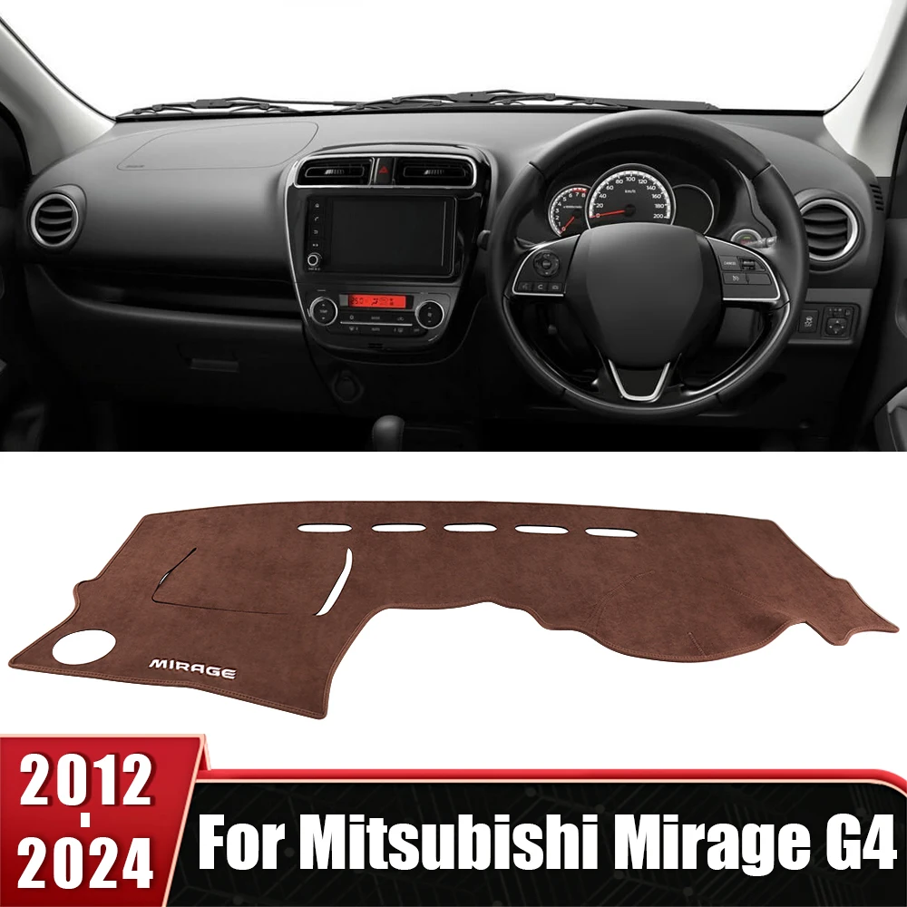 

For Mitsubishi Mirage G4 2012-2019 2020 2023 2024 Car Dashboard Avoid Light Cover Non-Slip Mat Instrument Carpet Pad Accessories