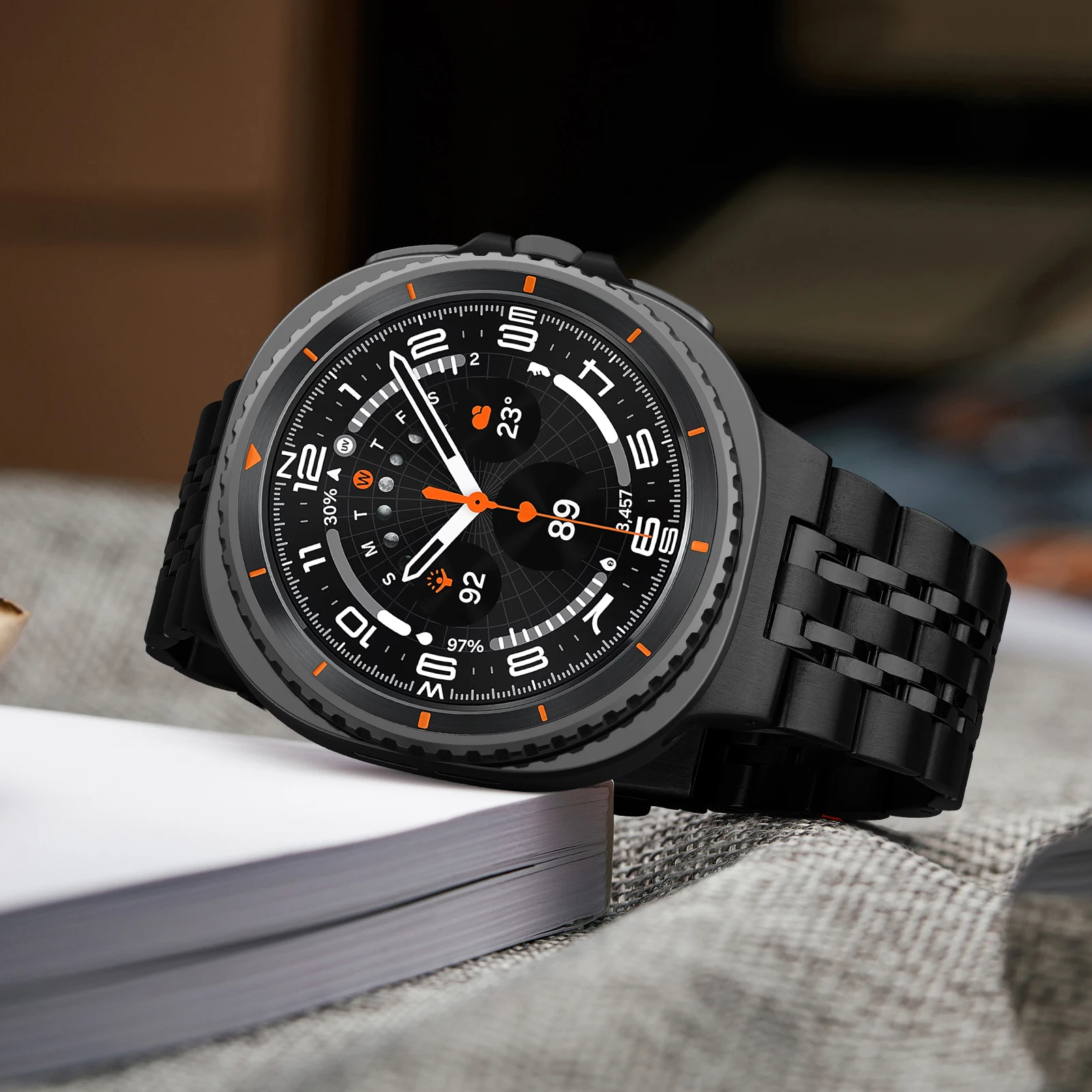 الأشرطة لساعة سامسونج جالاكسي 8/8 الكلاسيكية 40 مللي متر 44 مللي متر 46 مللي متر الفولاذ المقاوم للصدأ المعادن المعصم ربط سوار كوريا جالاكسي ساعة 8 العصابات #3