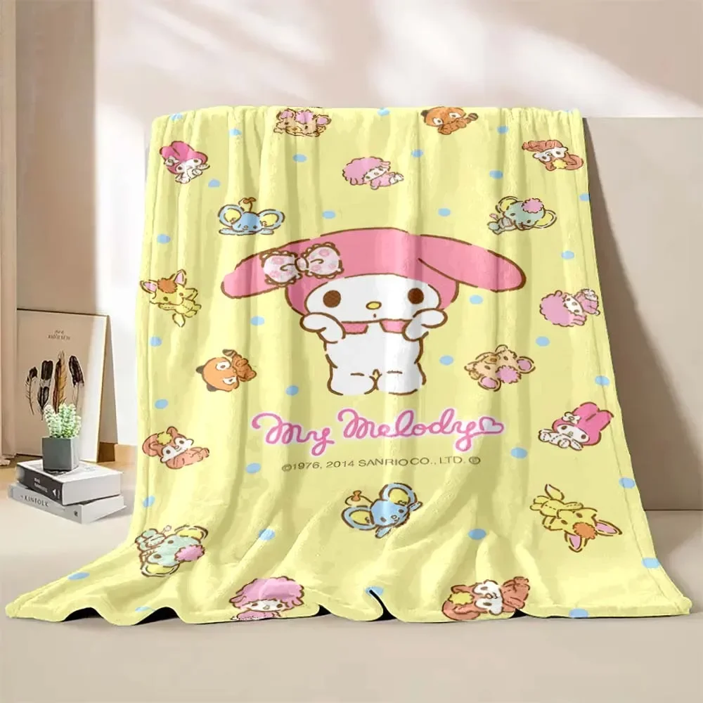 بطانية أنيمي ميلودي من الفانيلا ، لحاف ناعم ورقيق ، بطانية قيلولة كرتونية ، بطانية أريكة سانريو ، قطيفة سميكة ، هدية للأطفال والكبار #1