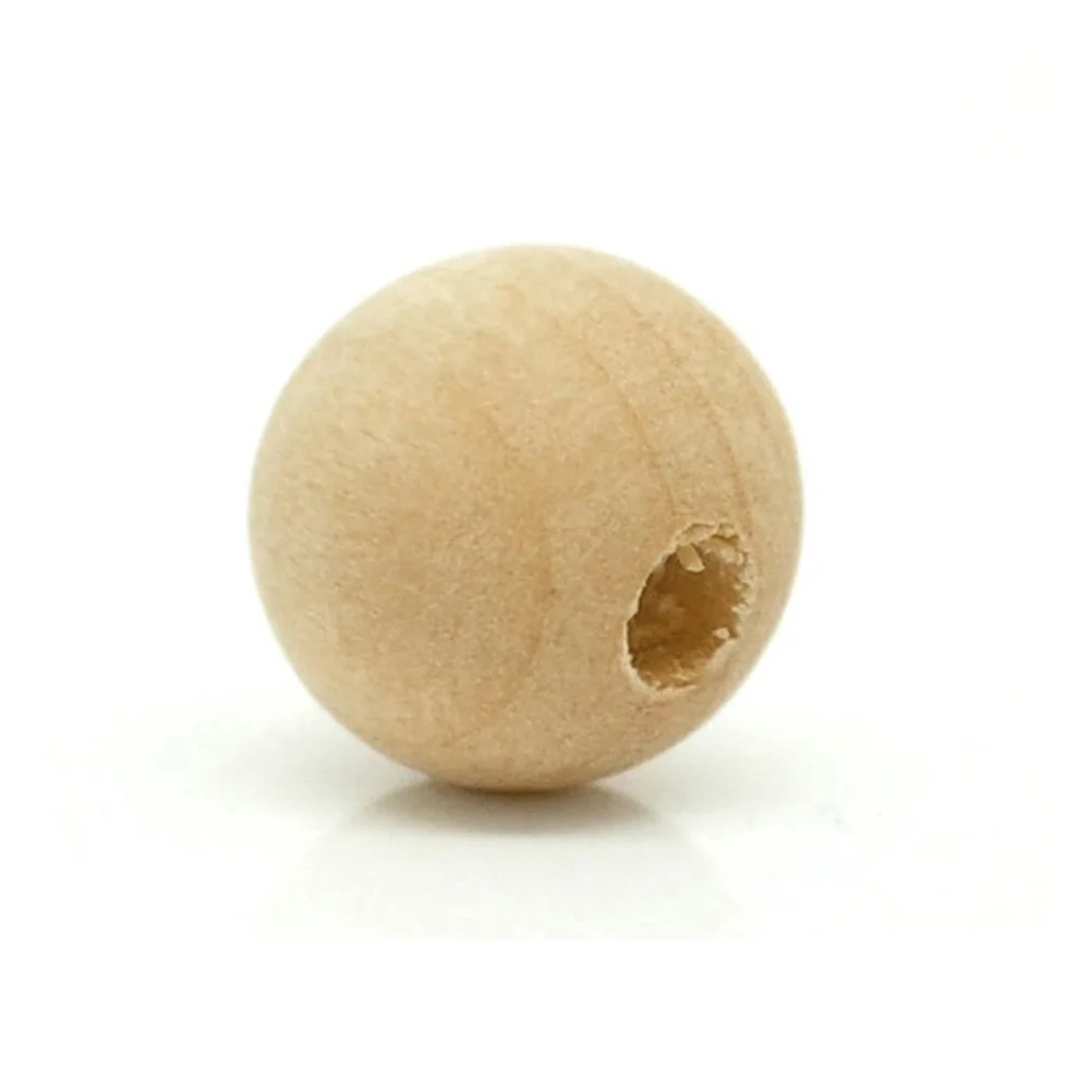 

200pcs Round Wood Beads 16Mm Natural Unfinished Smooth For Diy Jewelry Craft Projects Wooden Ball Spacer Beads Handmade