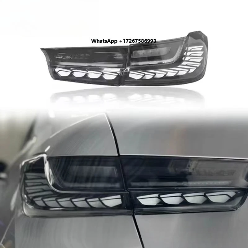SJC Taillights for 3 Series G20 G28 G80 M330i M340i 2018-2022  GTS Style  Auto Tail Lamps Turn Signal Lights LED Rear Lights