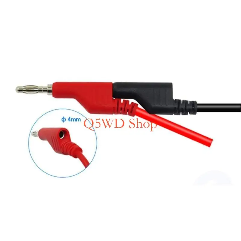 Q5WD 5pcs 4mm Copper Banana Plugs Test Cords Banana Plugs Test Leads Coloful for Fast Transmission & Easy Connection