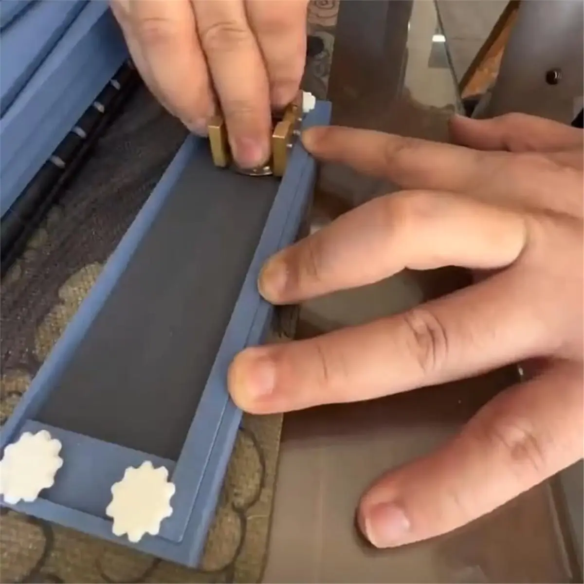 Watch Brushed Polishing Fixture, Watch Case Band Refurbish Holder,Watch Case Grinding Polishing Repair Tool A