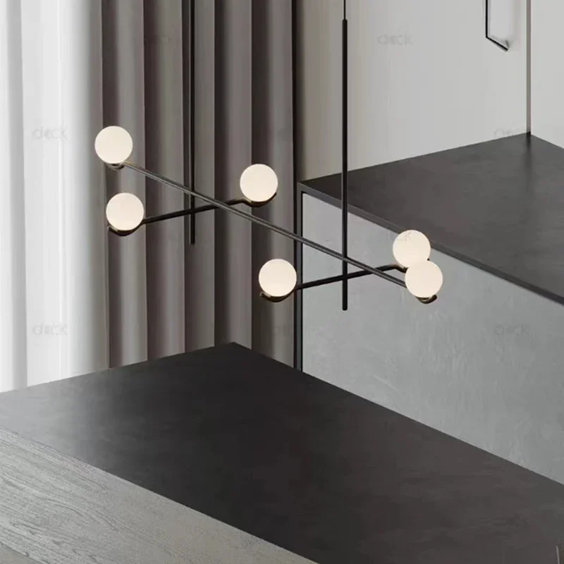 

Modern Dining Room Pendant Light White Glass Gold Black Metal Kitchen Bar Hanging Lamp G9 Bulb Dropshipping Nordic