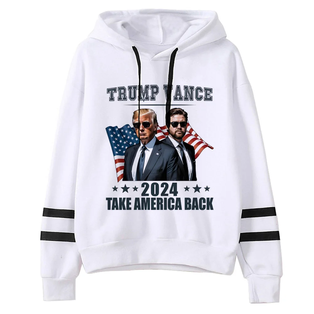 Donald Trump hoodie streetwear graphic printed design funny casual wear kawaii girl pullover athleisure patterned funny