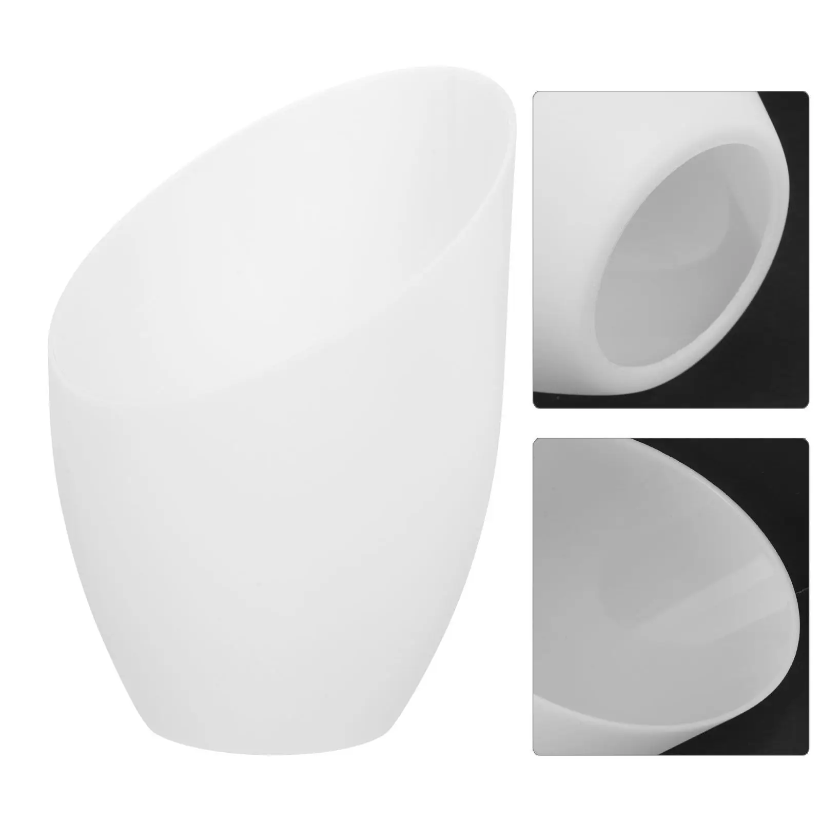 

2Pcs Plastic Semi-Circular Mushroom Lampshade Covers White Replacement for Floor Desk Table Lamps Modern Decorative Light