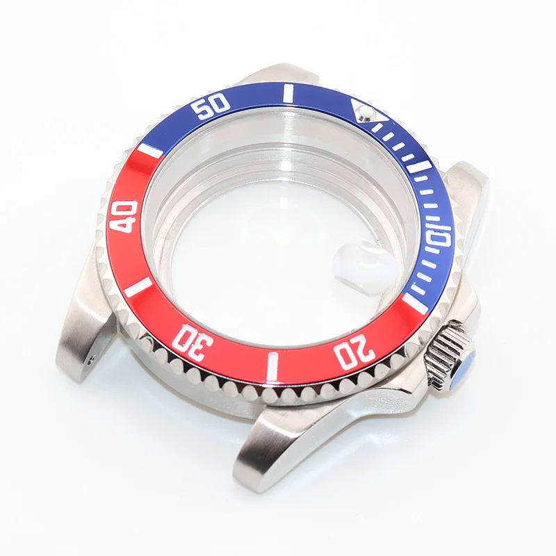 40mm Mens Watch Cases Stainless Steel for King Seiko Mod NH34 NH35 NH36 Brushed with Polished Sides Replacement Parts