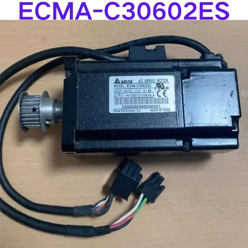 

Second-hand test OK , Servo motor 200W ECMA-C30602ES