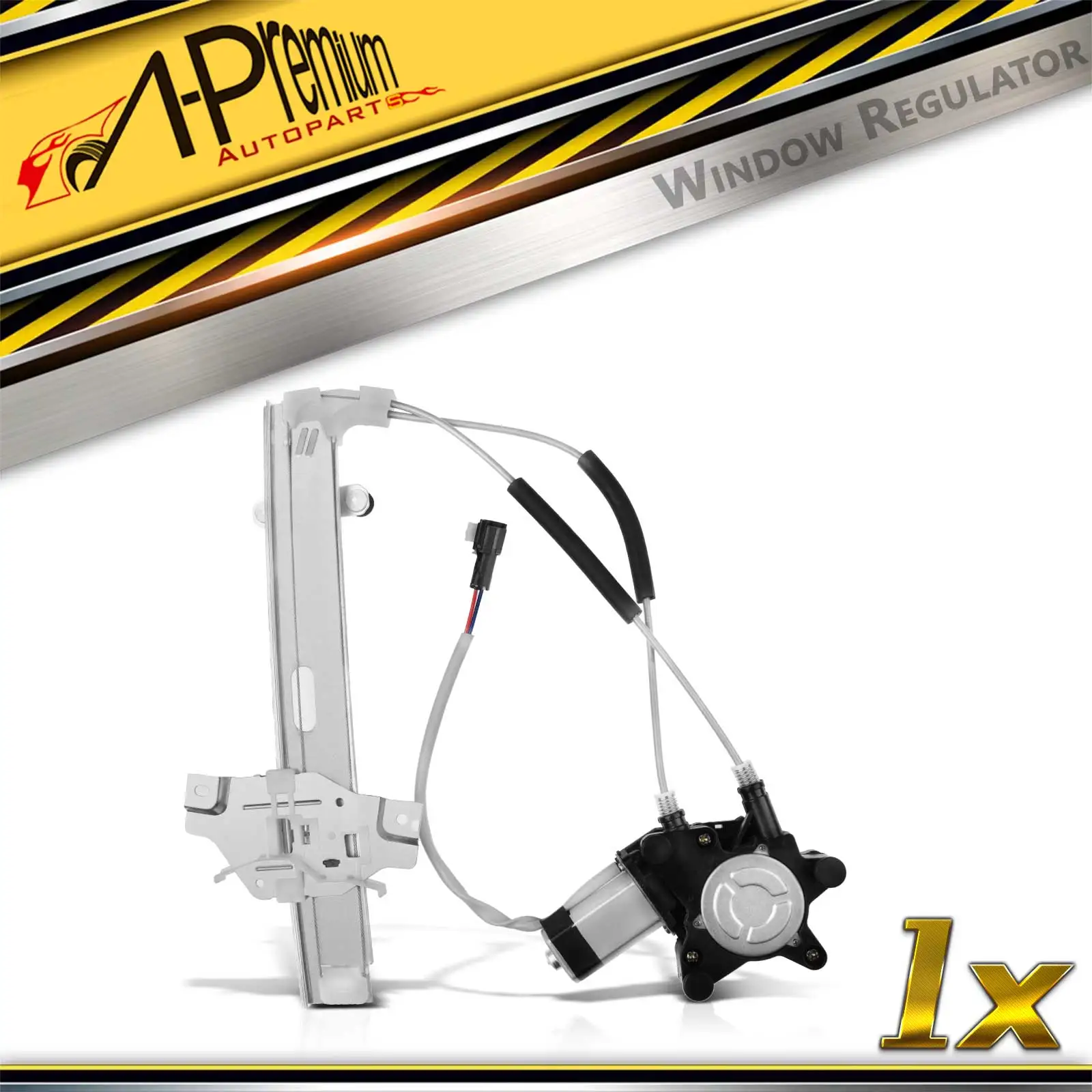 A-Premium Rear Passenger Side Power Window Regulator with Motor for Kia Sephia 2000-2001 Spectra 2000-2004