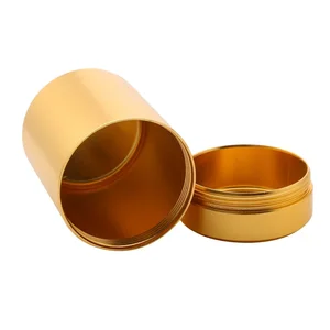 Toples Tertutup Portabel Mini Wadah Penyimpanan Makanan Permen Kacang Warna Solid Tahan Lembab Travel Kaleng Teh Kotak Logam Baja Tahan Karat 8 kotak kantong teh penjualan terbaik - №