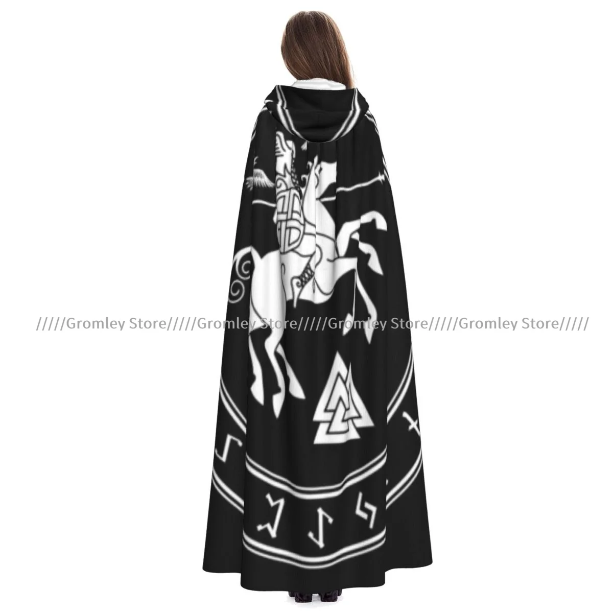 

Взрослый Бог Вотан Скандинавская Мифология Плащ Накидка С Капюшоном Средневековый Костюм Ведьмы Викка Вампир Хэллоуин Костюм Платье Пальто