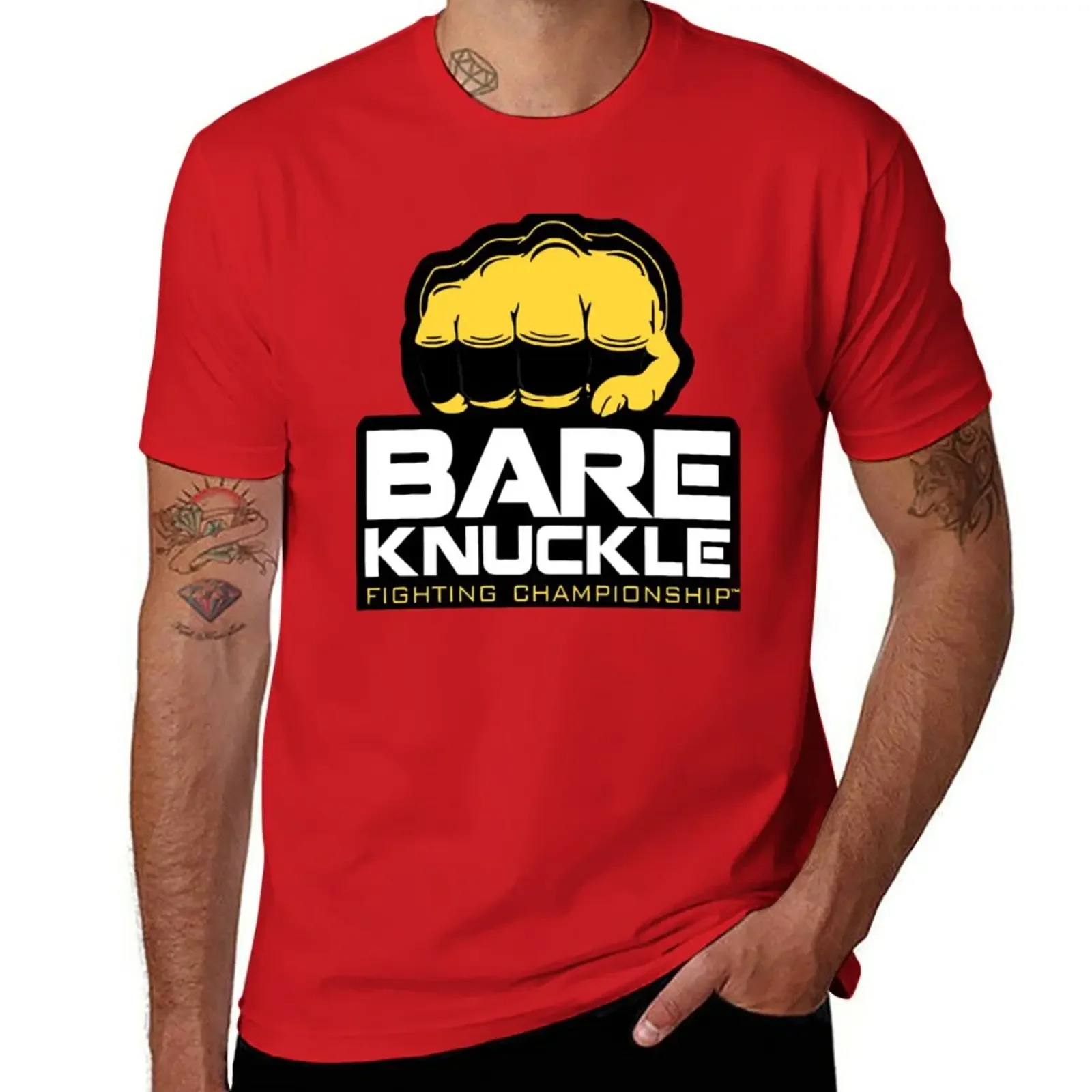 New Bare Knuckle Fighting Championship T-Shirt tops Tee Oversized custom mens graphic funny Informal manga Sweatshirt vintage