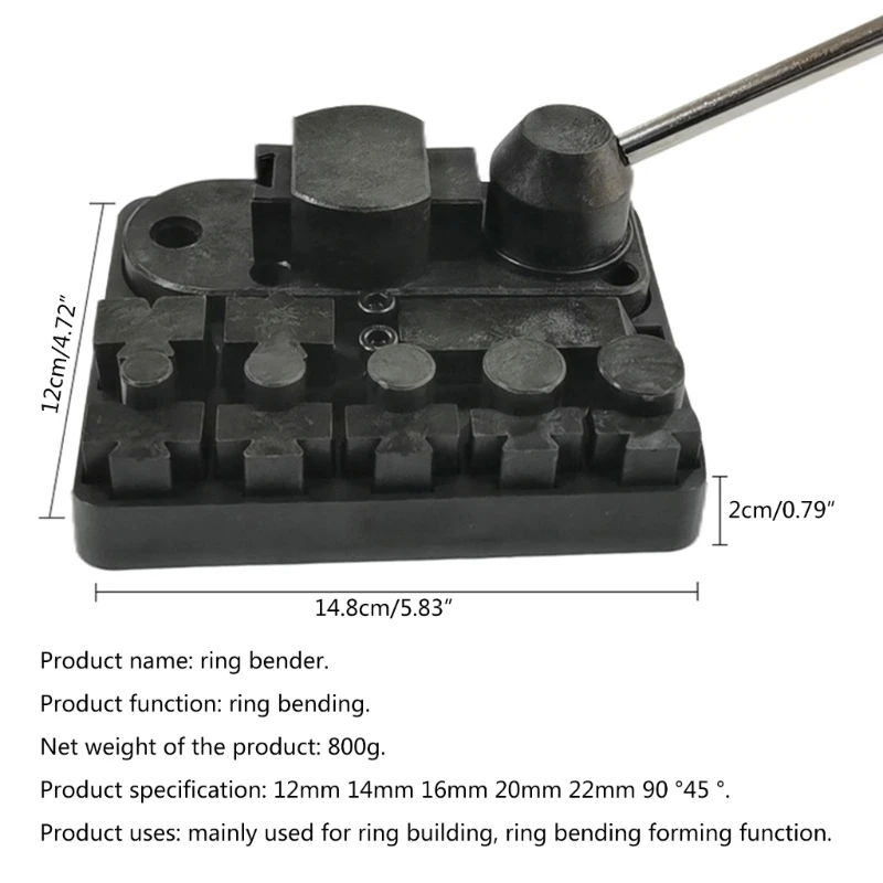 Multi-function Handtool Small Ring Bending Press Brake Machine Rounding Machine Forming Rolling Machine Gold Repair Tool A2BB