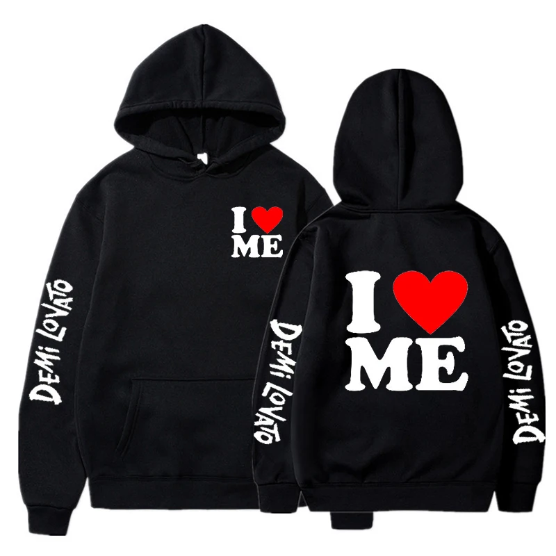 Demi Lovato Hoodies Men Fashion Letter Graphic Printed Sweatshirts Women Cool Casual Harajuku Streetwear Hooded Pullover Jacket